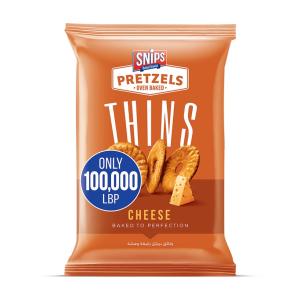 Snips Pretzels Thins Cheese - 100,000 LBP