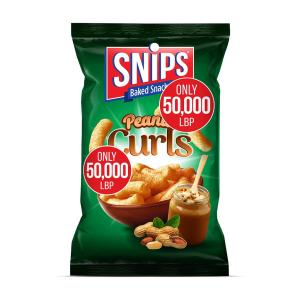 Snips Curls Peanut - 50,000 LBP