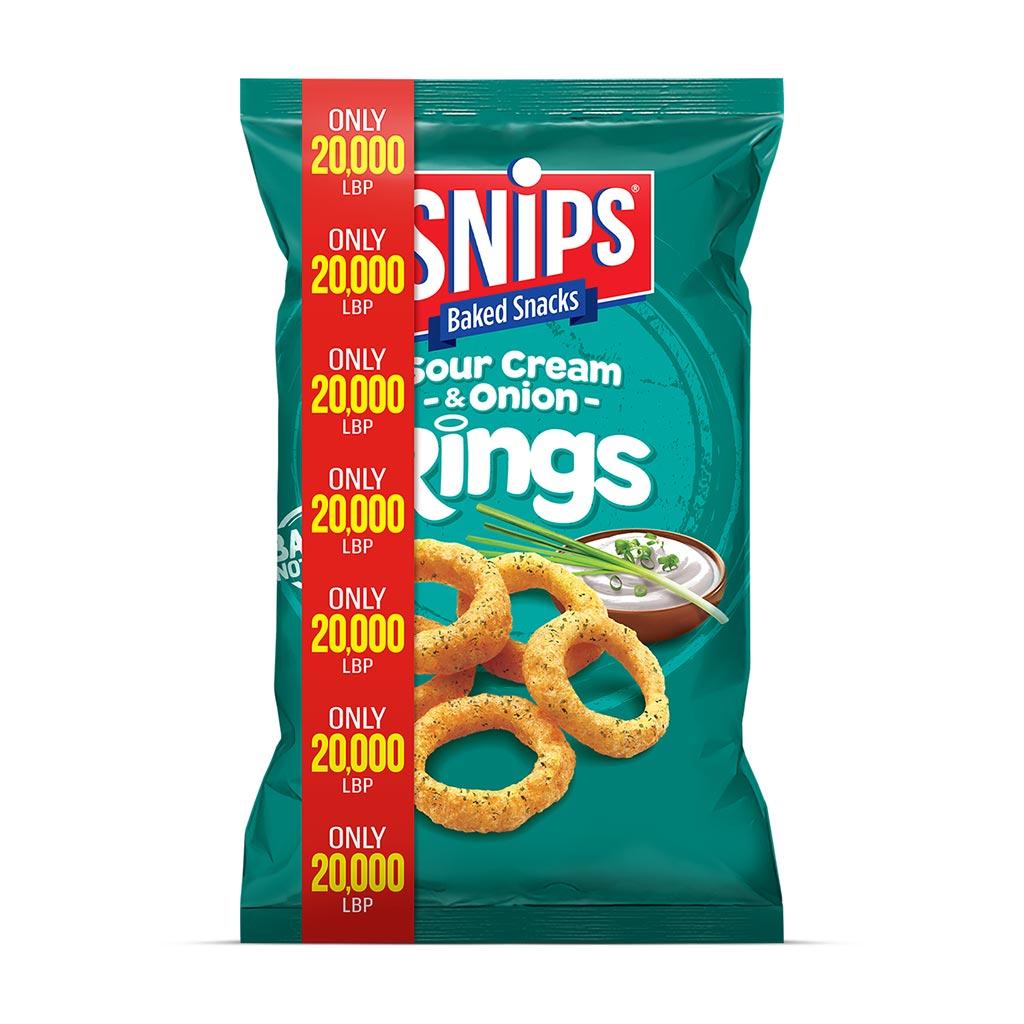 Rings Sour Cream & Onion - 20,000 LBP