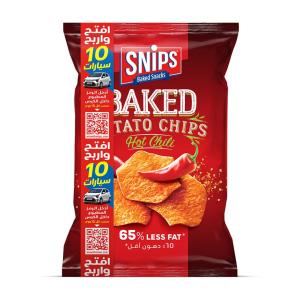 Snips Baked Chips Hot Chili - Open & Win