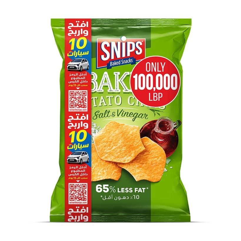 Snips Baked Salt & Vinegar - Open & Win (100,000 LBP)