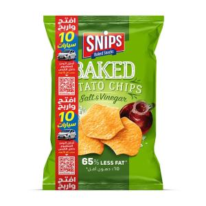 Snips Baked Chips Salt & Vinegar - Open & Win