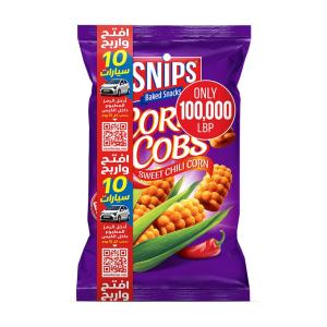 Snips Corn Cobs Sweet Chili - Open & Win (100,000 LBP)